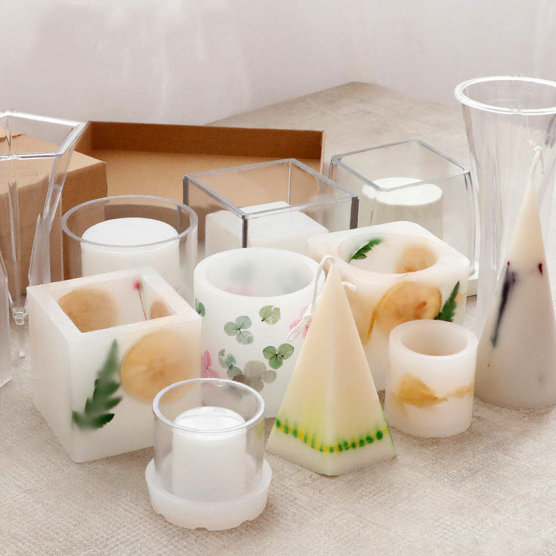 Ceramic Candle Vessel - Hollow Candlestick Mold Plastic Candle Cup