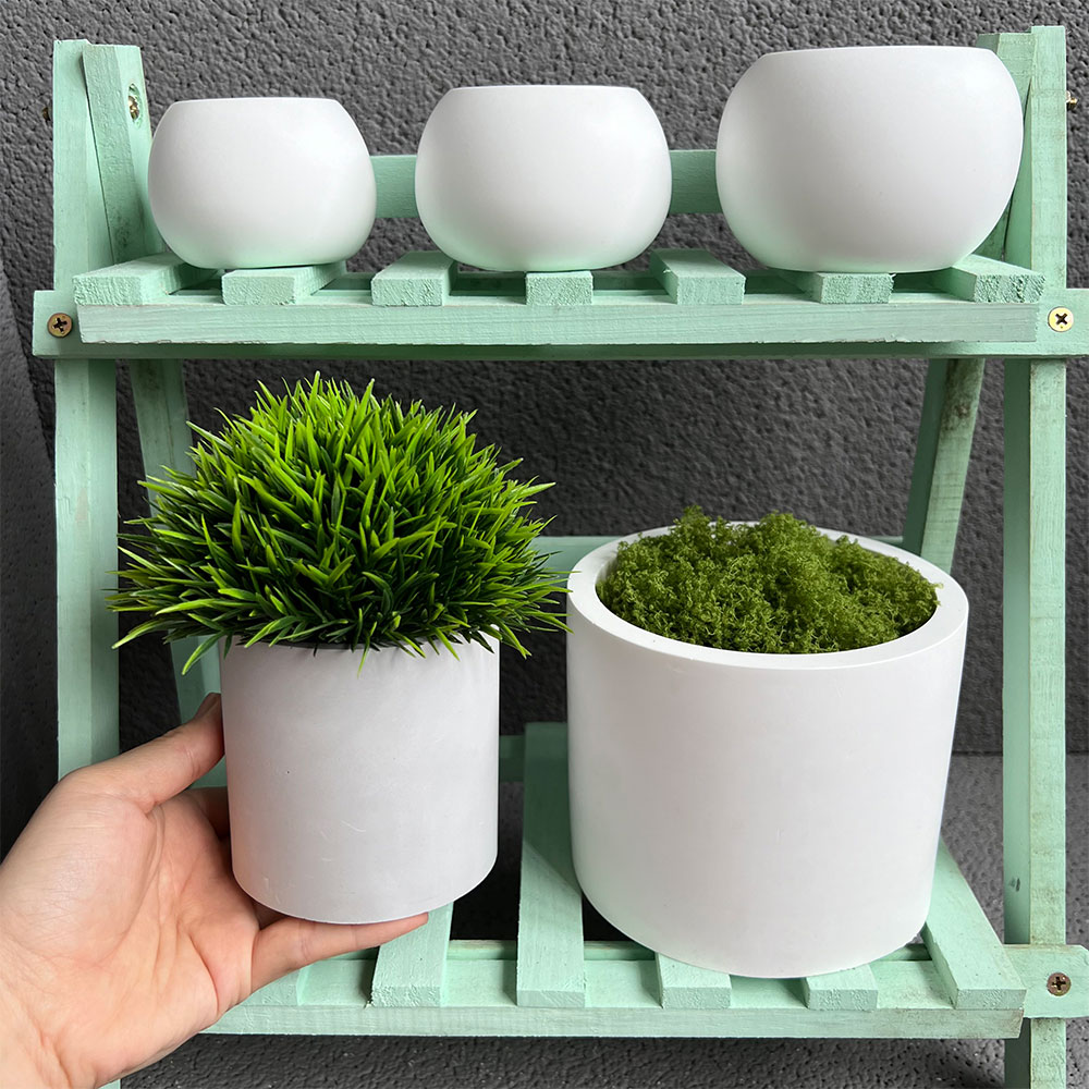 Terrazzo Pot Cement - Cement Plant Pot Concrete Mold Outdoor