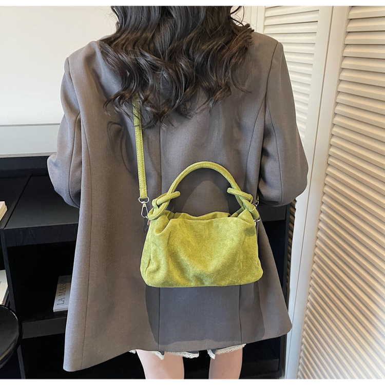 Interior Design Korean Style - Ruched Cloud Bag Women Knot Handle