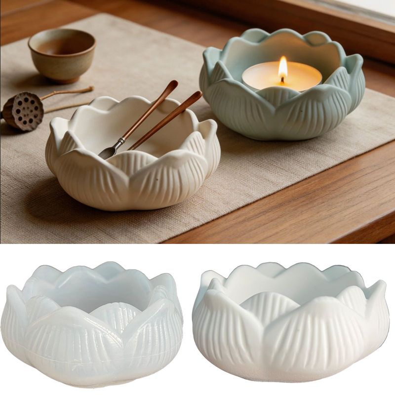 Lotus Shaped Silicone Mold for - Terrazzo Pot Cement recension och pris