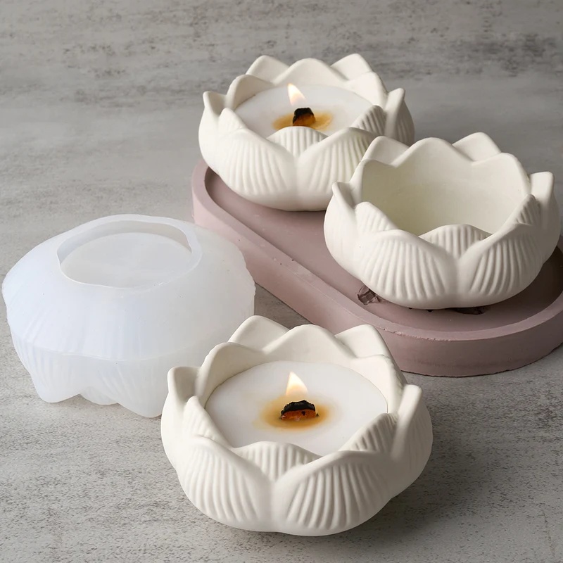 Lotus Shaped Silicone Mold for - Terrazzo Pot Cement recension och pris