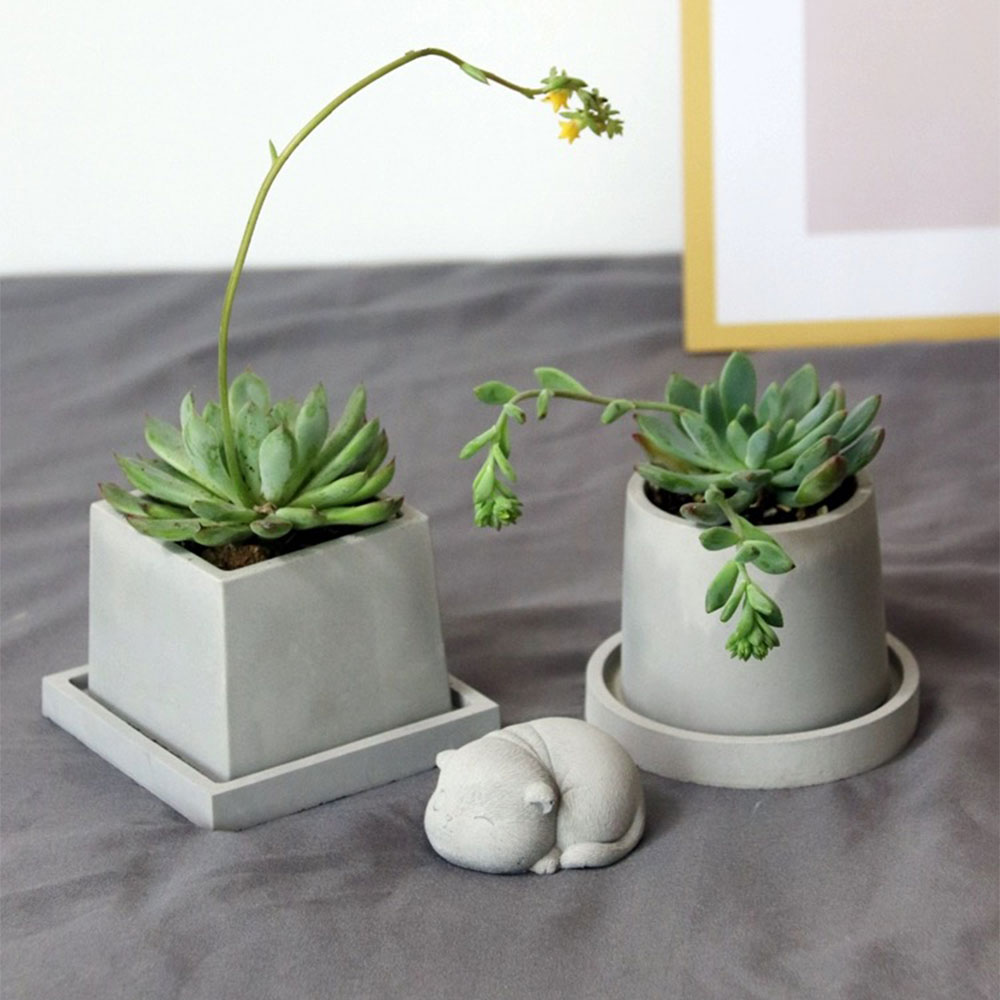 Cement Plant Pot Concrete Mold - Terrazzo Pot Cement recension och pris