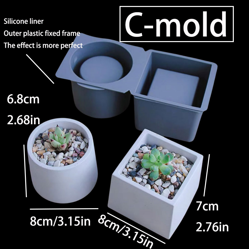 Cement Plant Pot Concrete Mold - Terrazzo Pot Cement recension och pris