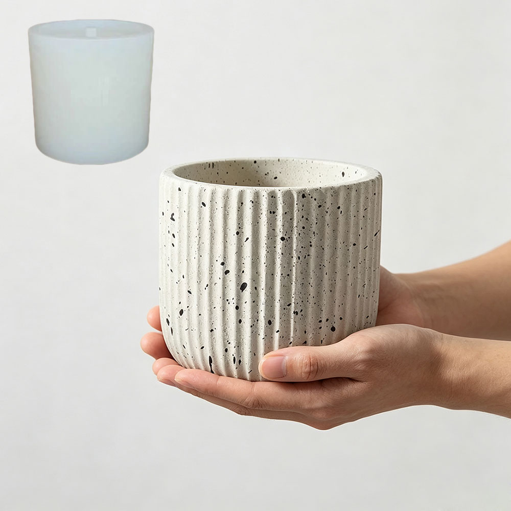 Minimalist Stripe Terrazzo Con - Terrazzo Pot Cement recension och pris