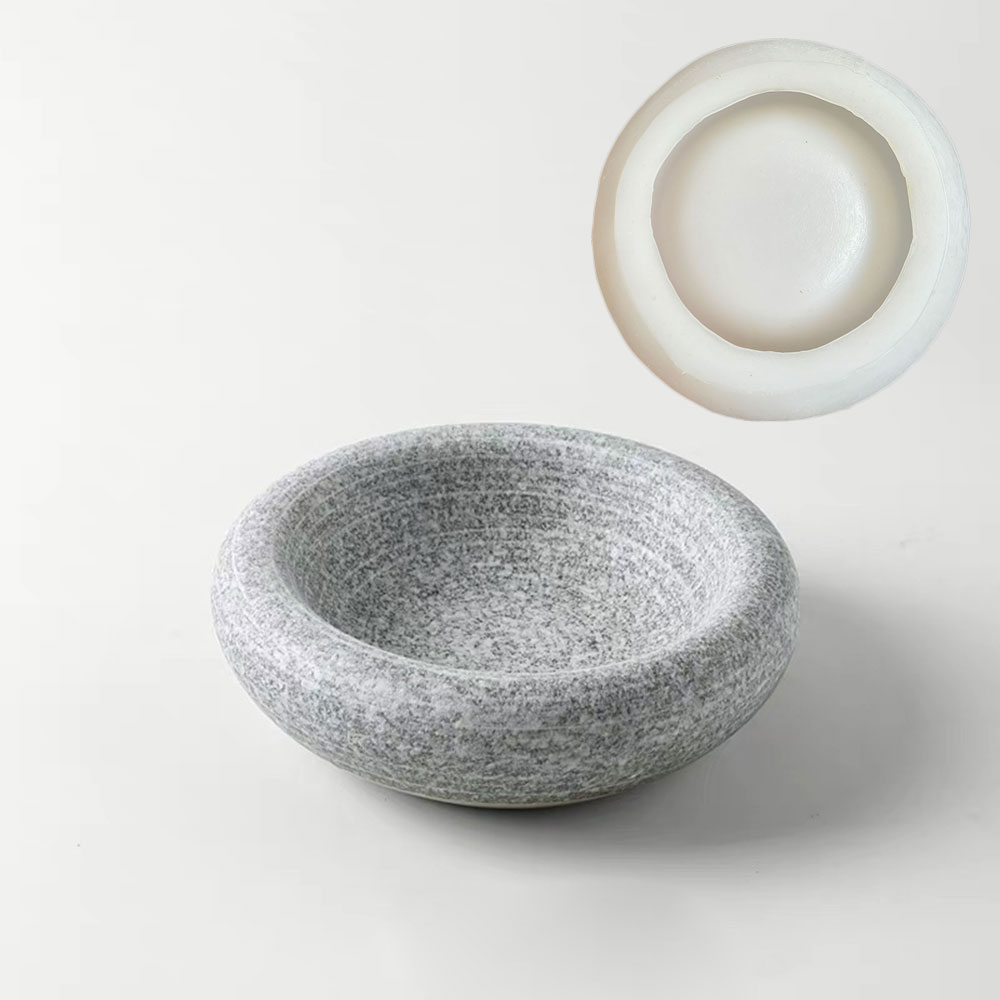 Round Cement Bowl Silicone Mol - Terrazzo Pot Cement recension och pris