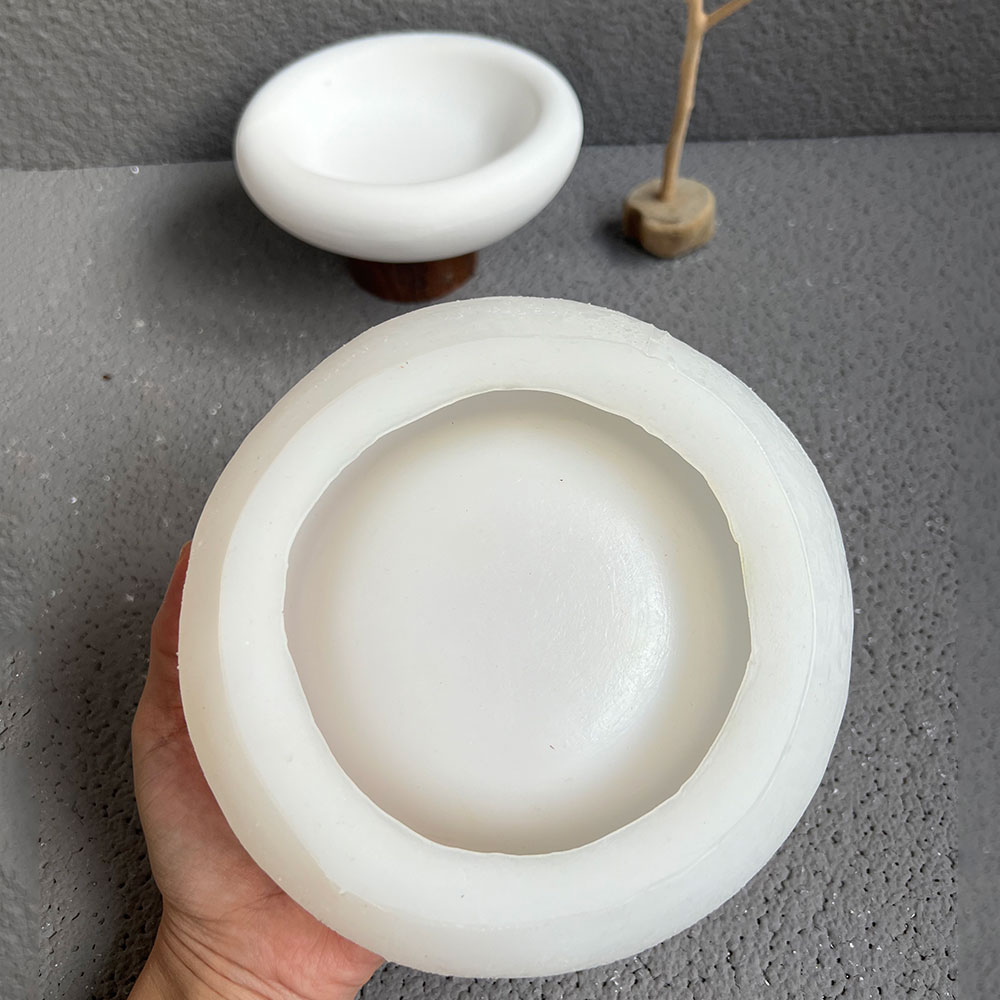 Round Cement Bowl Silicone Mol - Terrazzo Pot Cement recension och pris