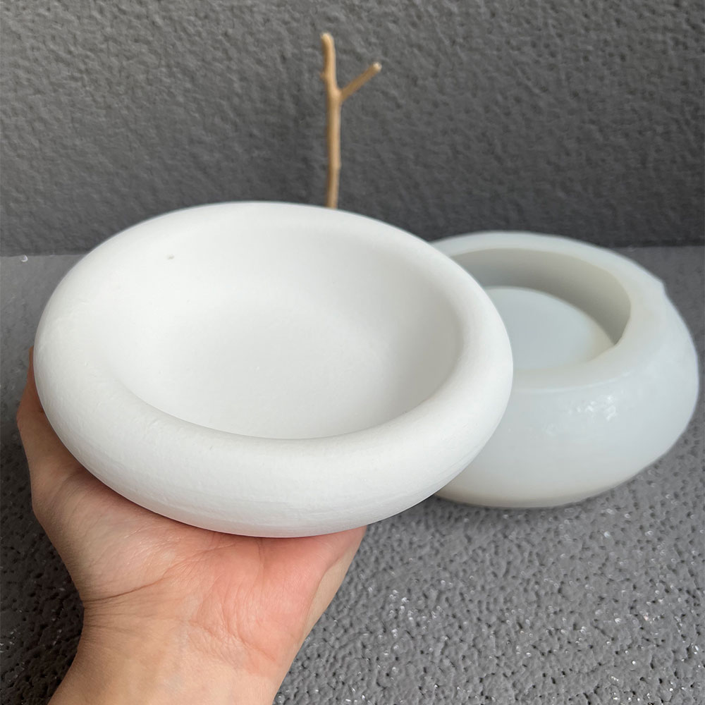 Round Cement Bowl Silicone Mol - Terrazzo Pot Cement recension och pris