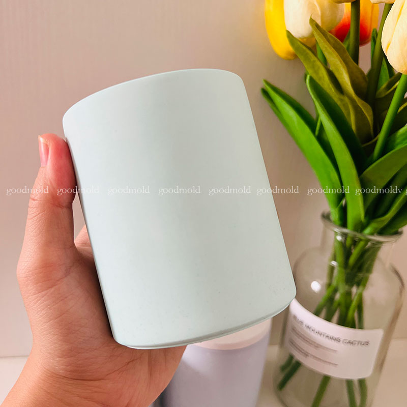 10cm Concrete Jar Silicone Mol - Terrazzo Pot Cement recension och pris