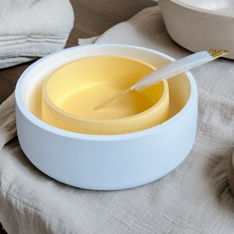 Large Bowl Flower Pot Silicone - Terrazzo Pot Cement recension och pris