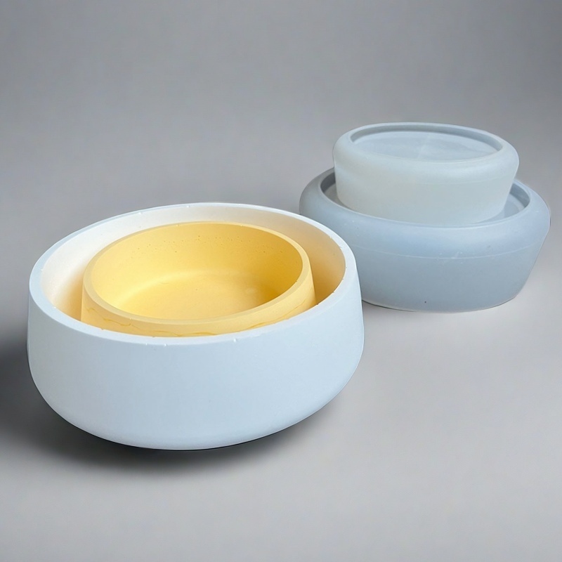 Large Bowl Flower Pot Silicone - Terrazzo Pot Cement recension och pris
