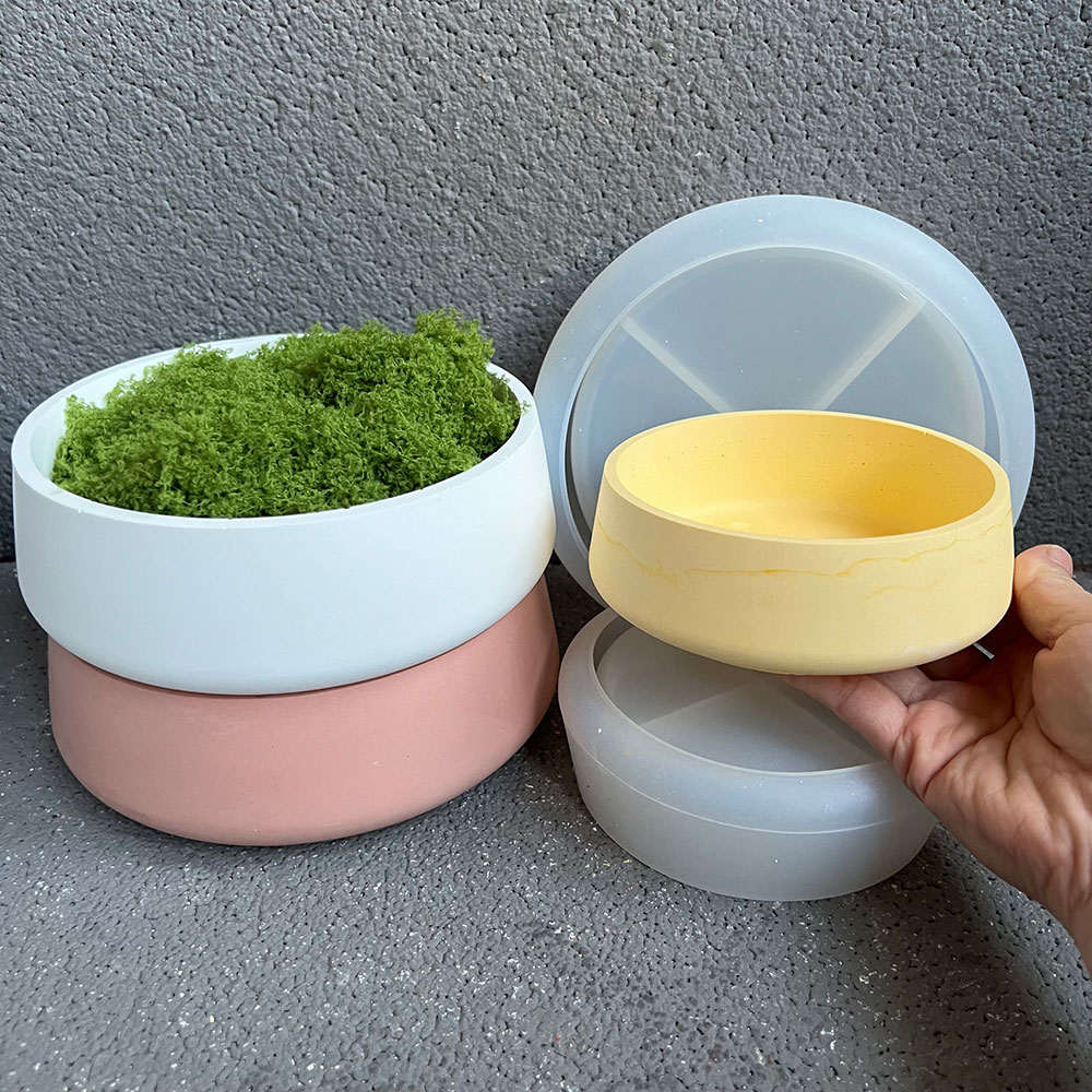 Large Bowl Flower Pot Silicone - Terrazzo Pot Cement recension och pris