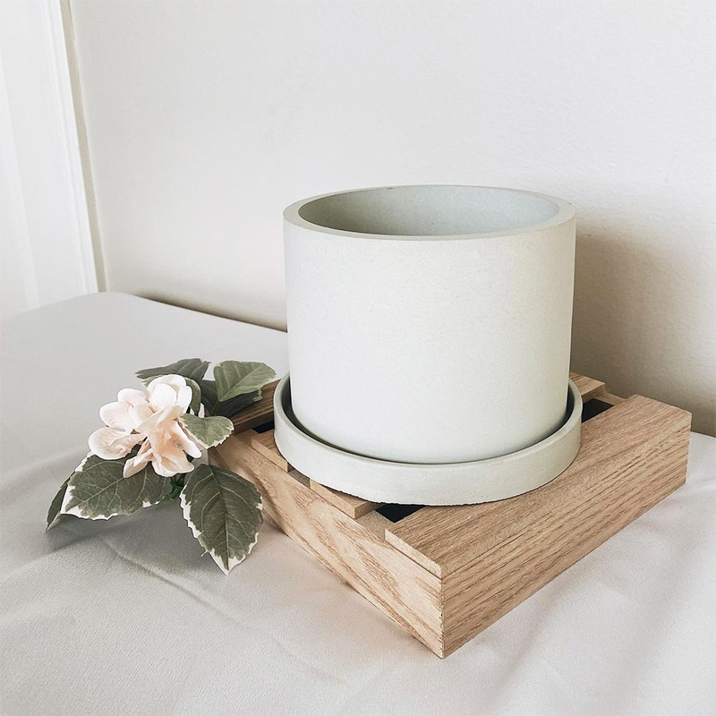 Large Round Flower Pot Cement  - Terrazzo Pot Cement recension och pris
