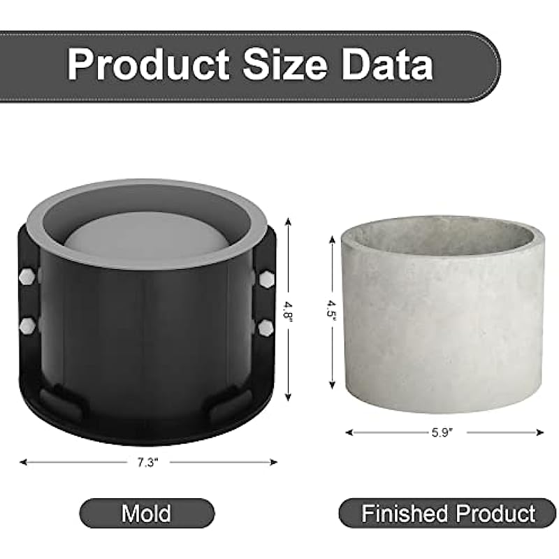 Large Round Flower Pot Cement  - Terrazzo Pot Cement recension och pris