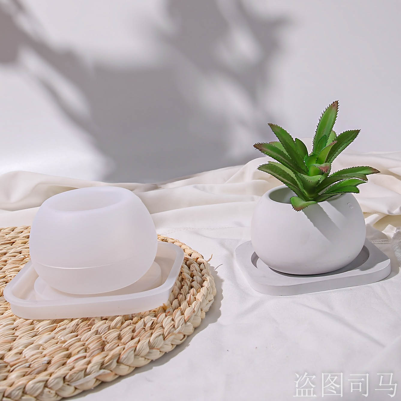 Concrete Flower Pot Mold with  - Terrazzo Pot Cement recension och pris