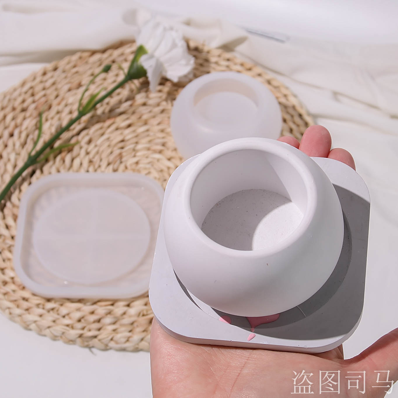 Concrete Flower Pot Mold with  - Terrazzo Pot Cement recension och pris