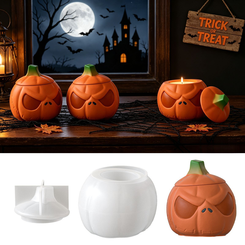 2Set of pumpkin storage jars w - Ceramic Candle Vessel recension och pris