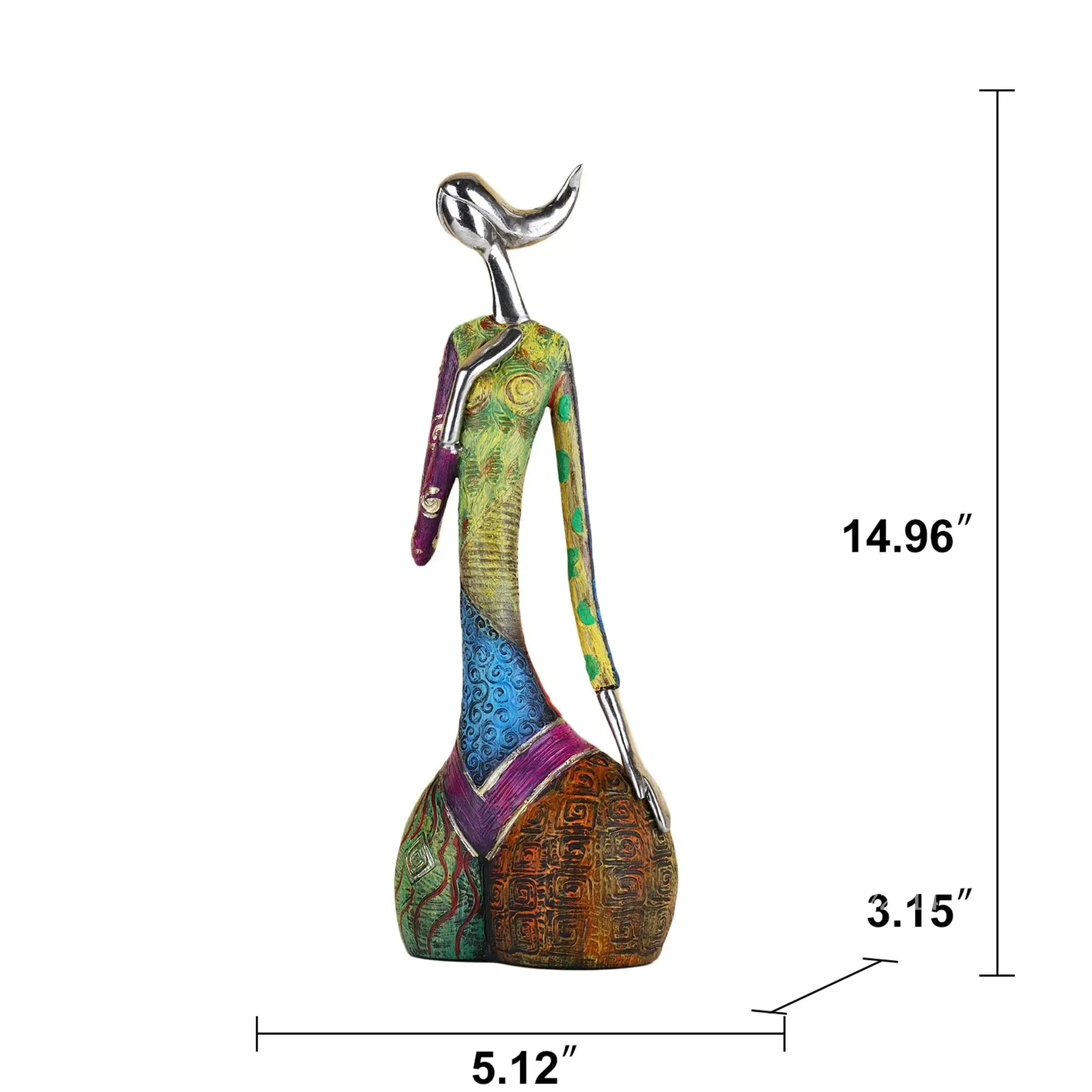Painting Woman Resin Statue Fi - Interior Design Drawing recension och pris