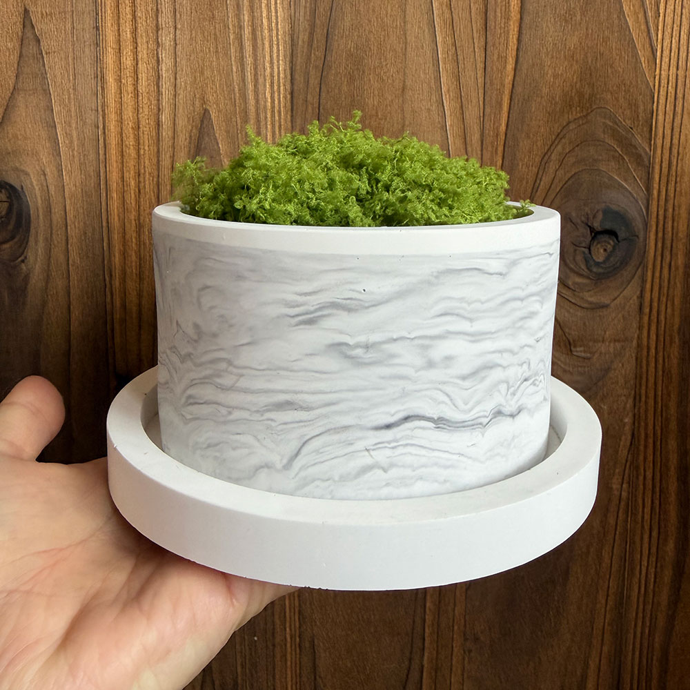 Large Concrete Planter Mold Si - Terrazzo Pot Cement recension och pris