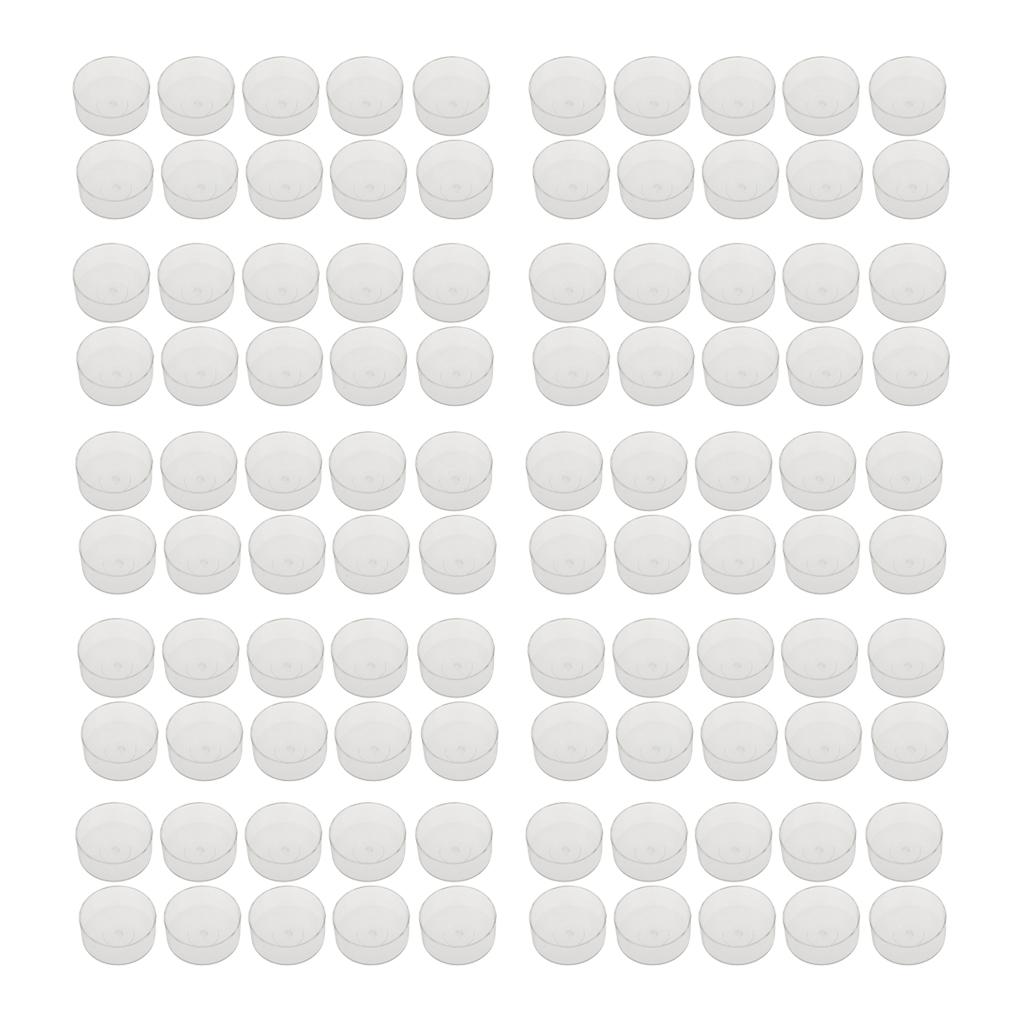 Practical 100 pcs Plastic Tran - Ceramic Candle Vessel recension och pris