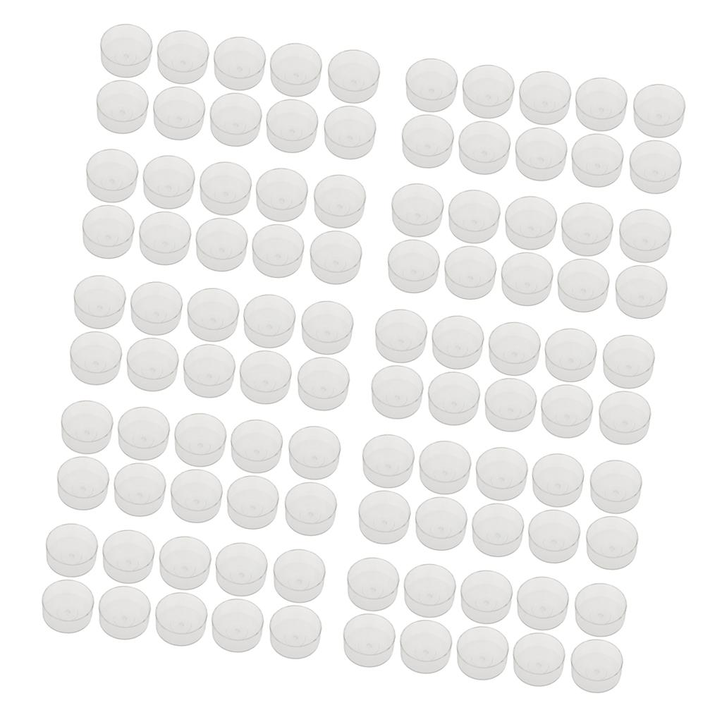 Practical 100 pcs Plastic Tran - Ceramic Candle Vessel recension och pris