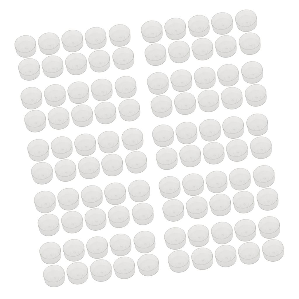 Practical 100 pcs Plastic Tran - Ceramic Candle Vessel recension och pris