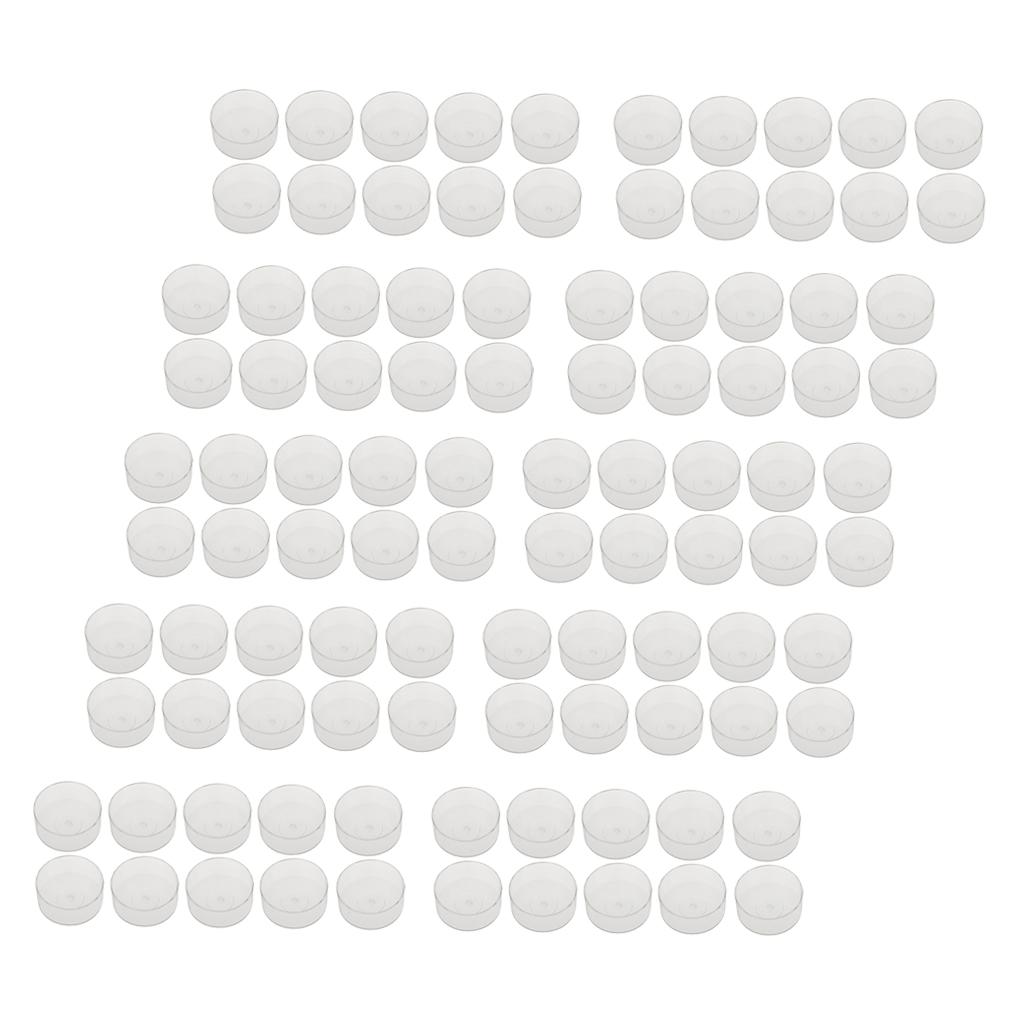 Practical 100 pcs Plastic Tran - Ceramic Candle Vessel recension och pris