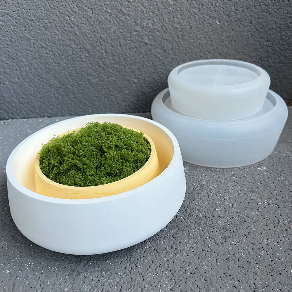 Concrete Bowl Silicone Mold DI - Terrazzo Pot Cement recension och pris