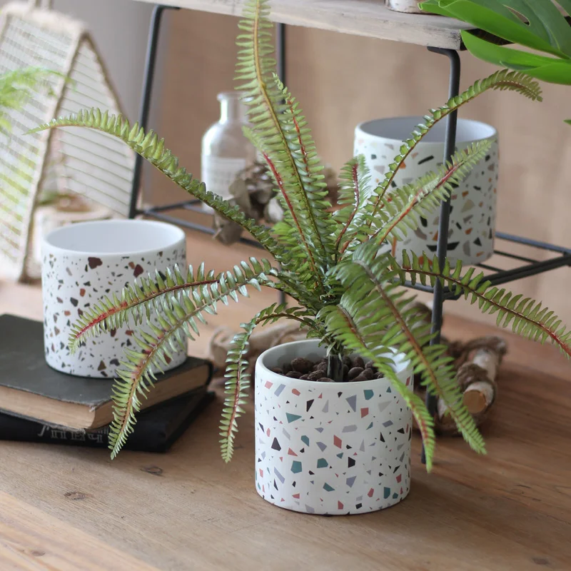 Concrete Candle Cup Vessel Sil - Terrazzo Pot Cement recension och pris