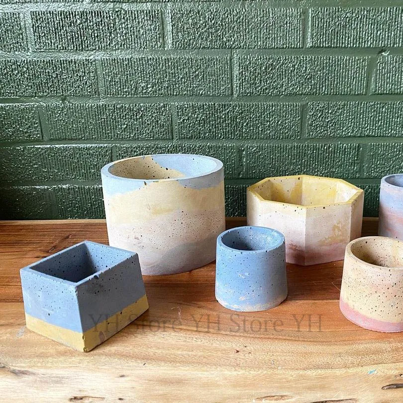 Concrete Candle Cup Vessel Sil - Terrazzo Pot Cement recension och pris