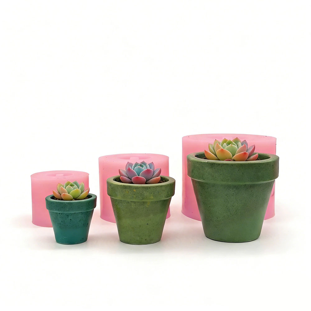 Mini Succulent Planter Silicon - Terrazzo Pot Cement recension och pris