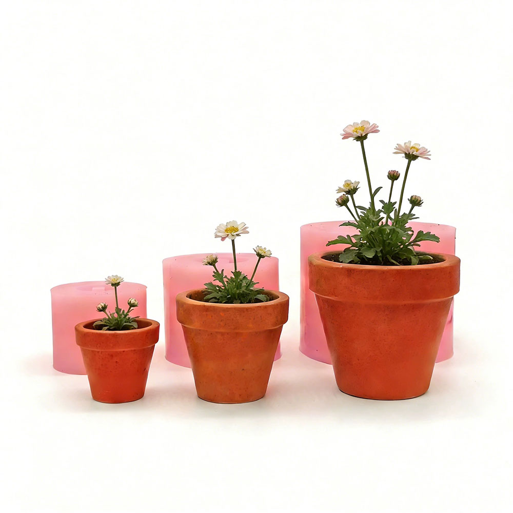 Mini Succulent Planter Silicon - Terrazzo Pot Cement recension och pris