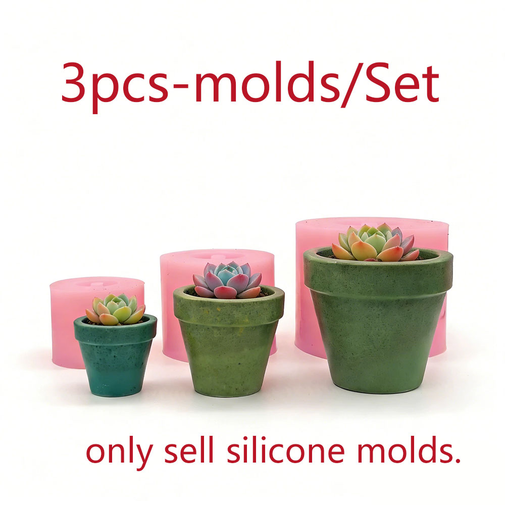 Mini Succulent Planter Silicon - Terrazzo Pot Cement recension och pris