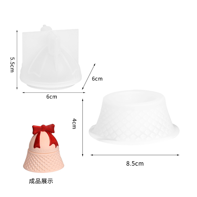 Christmas Bell Shaped Silicone - Ceramic Candle Vessel recension och pris