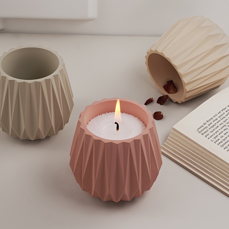Cut Surface Candle Cup Silicon - Ceramic Candle Vessel recension och pris