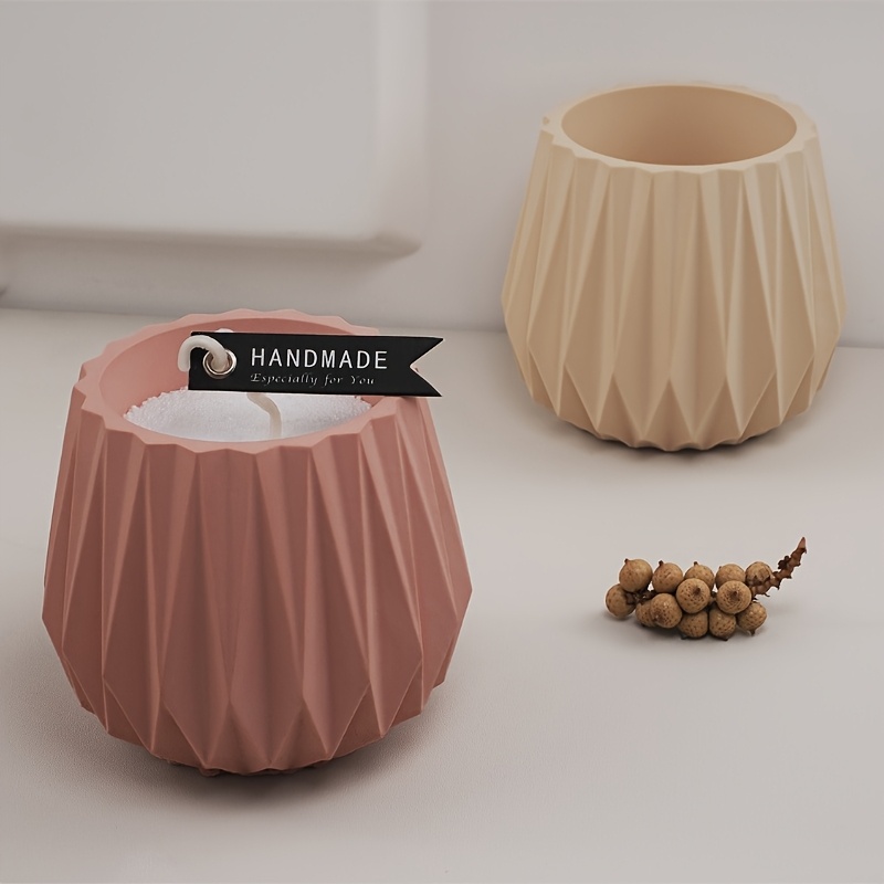 Cut Surface Candle Cup Silicon - Ceramic Candle Vessel recension och pris