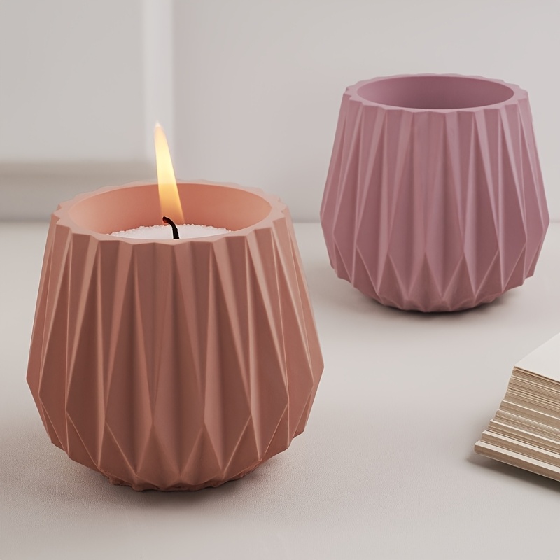 Cut Surface Candle Cup Silicon - Ceramic Candle Vessel recension och pris