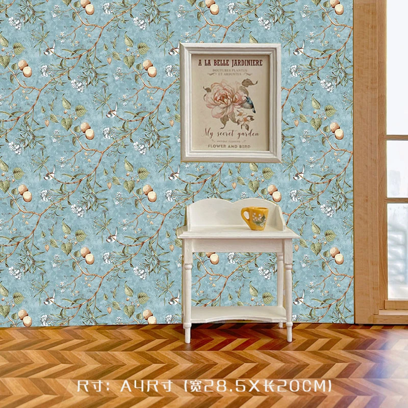 4pcs Dollhouse Wallpaper Stick - Interior Design Kitchen recension och pris
