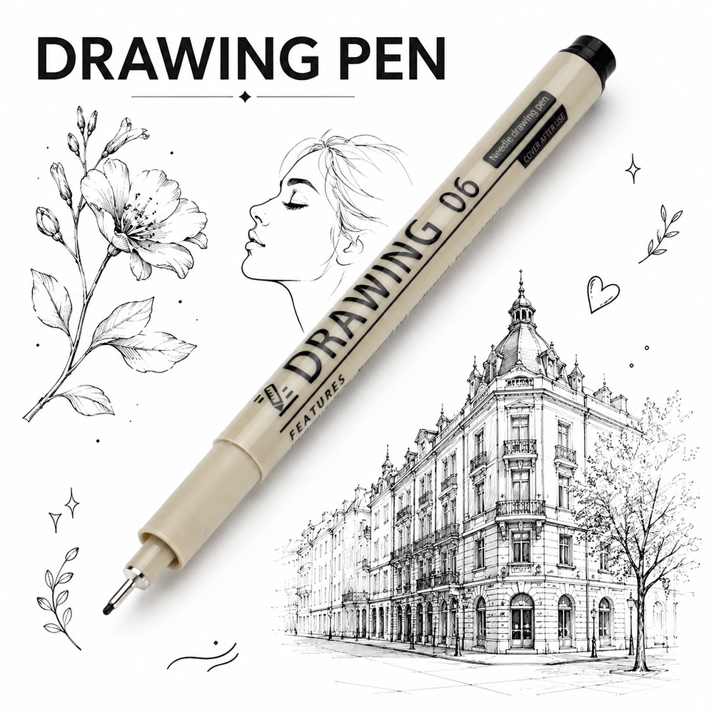 12 Size Fine Line Micron Pens  - Interior Design Drawing recension och pris