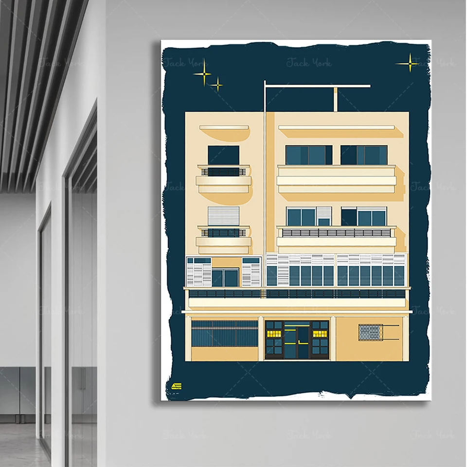 Bauhaus Tel Aviv Print Modern  - Interior Design York recension och pris